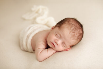 newborn baby at photo session in Kingston upon Thames