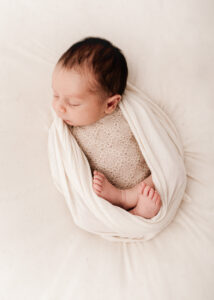 neutral and luxury newborn photography