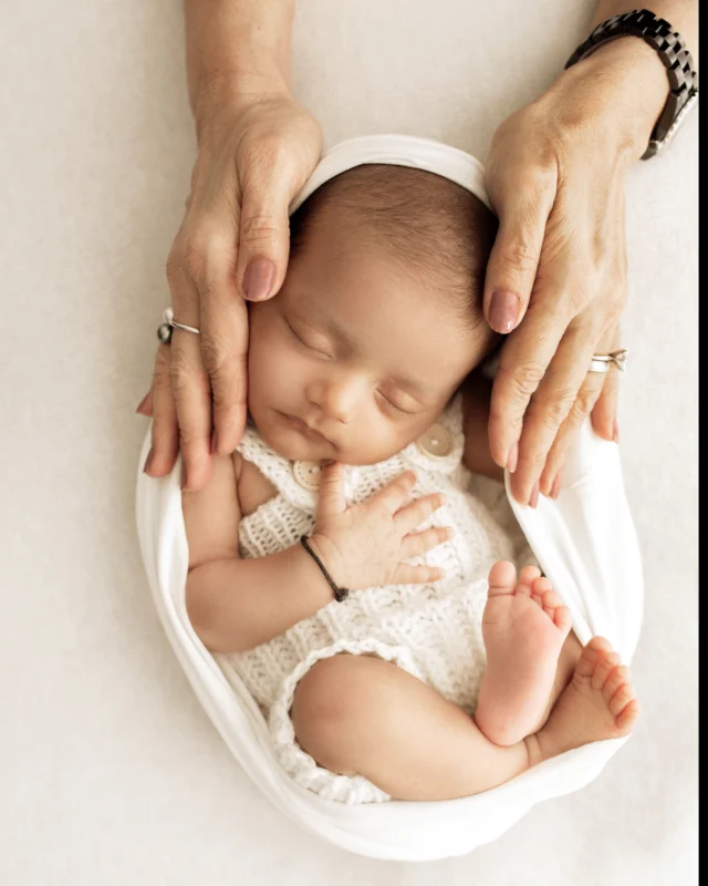 newborn baby at photoshoot in London