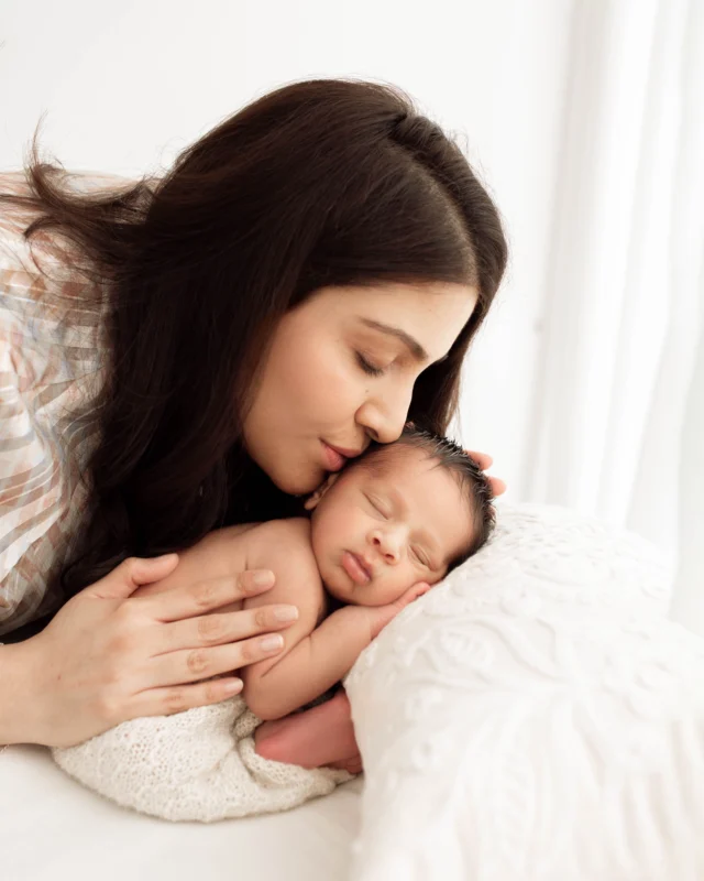 mother an baby at photoshoot in Kingston, Surrey