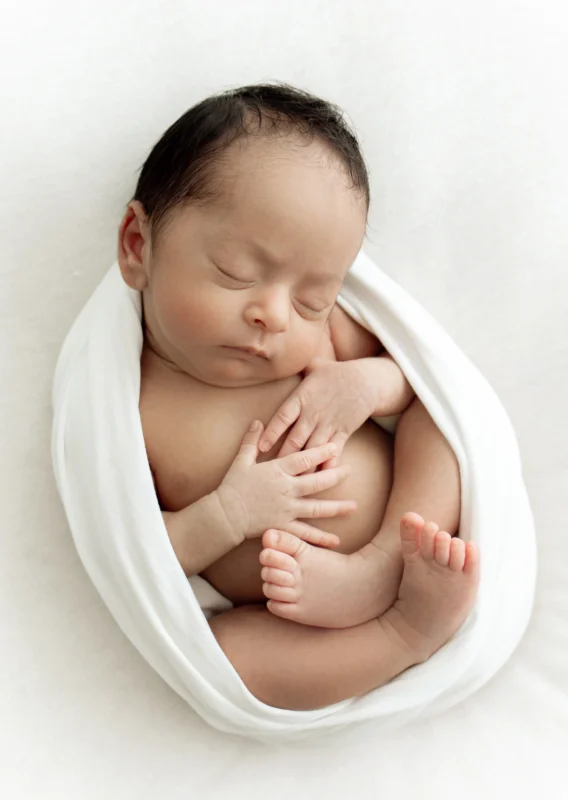 newborn baby at photoshoot in SW London