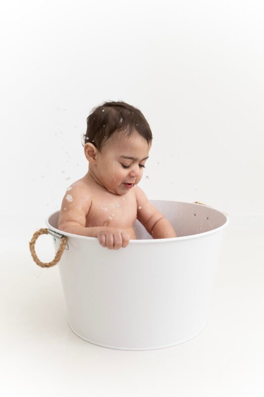 cake-smash baby photographer Wimbledon